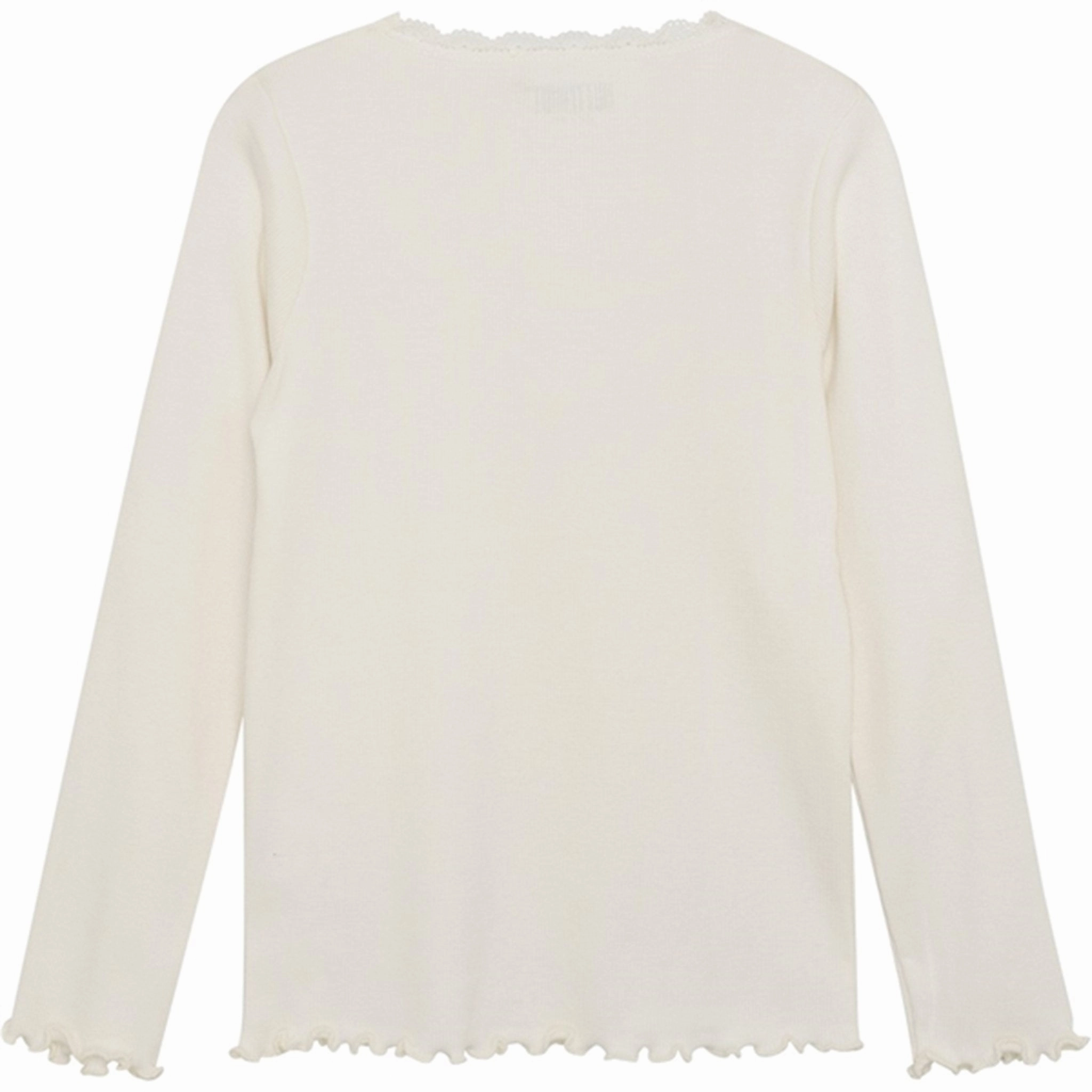 Huttelihut Rib Eggnog Blouse V-Neck Odorless Binding Tape