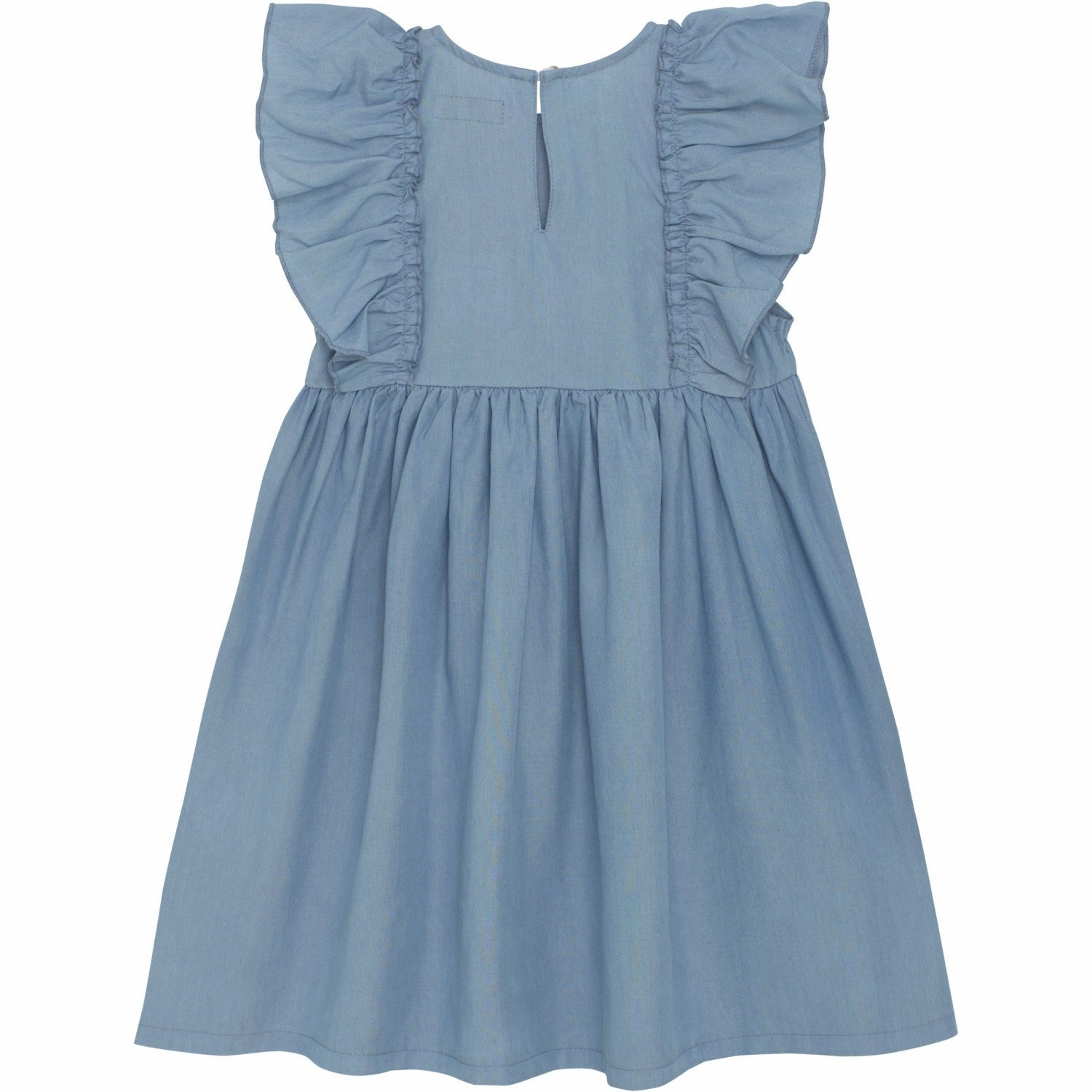 Huttelihut Soft Chambray Dress Woven Bow Soft