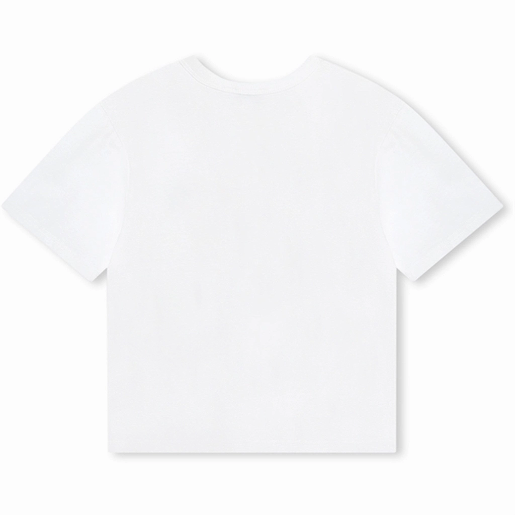 cotton material Drop Shoulder Cut Little Marc Jacobs White T-shirt