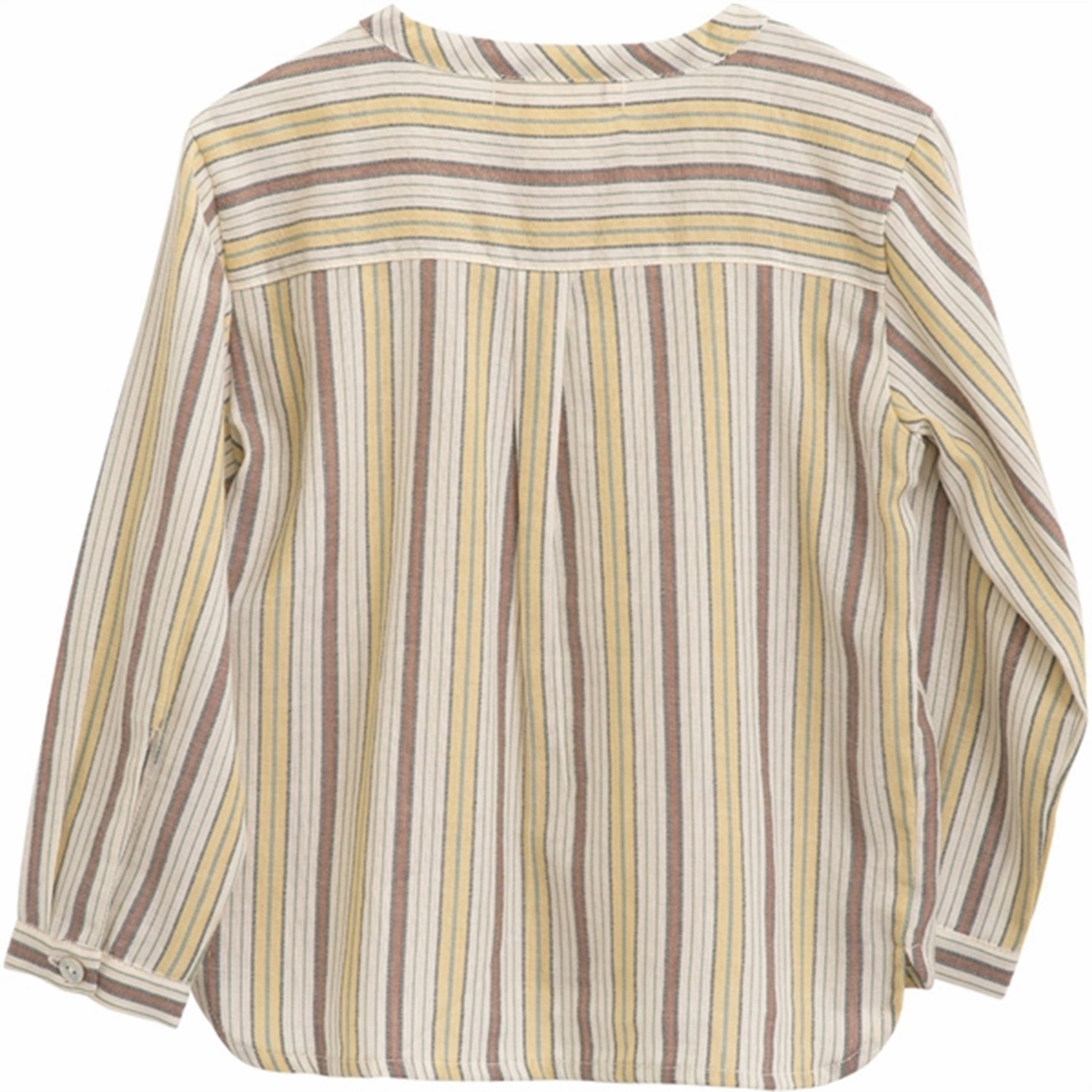 Reinforced Elasticity Stretchable Fabric Serendipity Misty Stripes Shirt