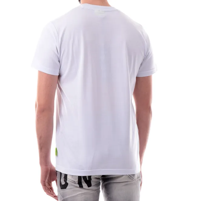 Non Restrictive Silhouette Icon maglietta manica corta da uomo con logo grande ICUS2S5T021 bianco