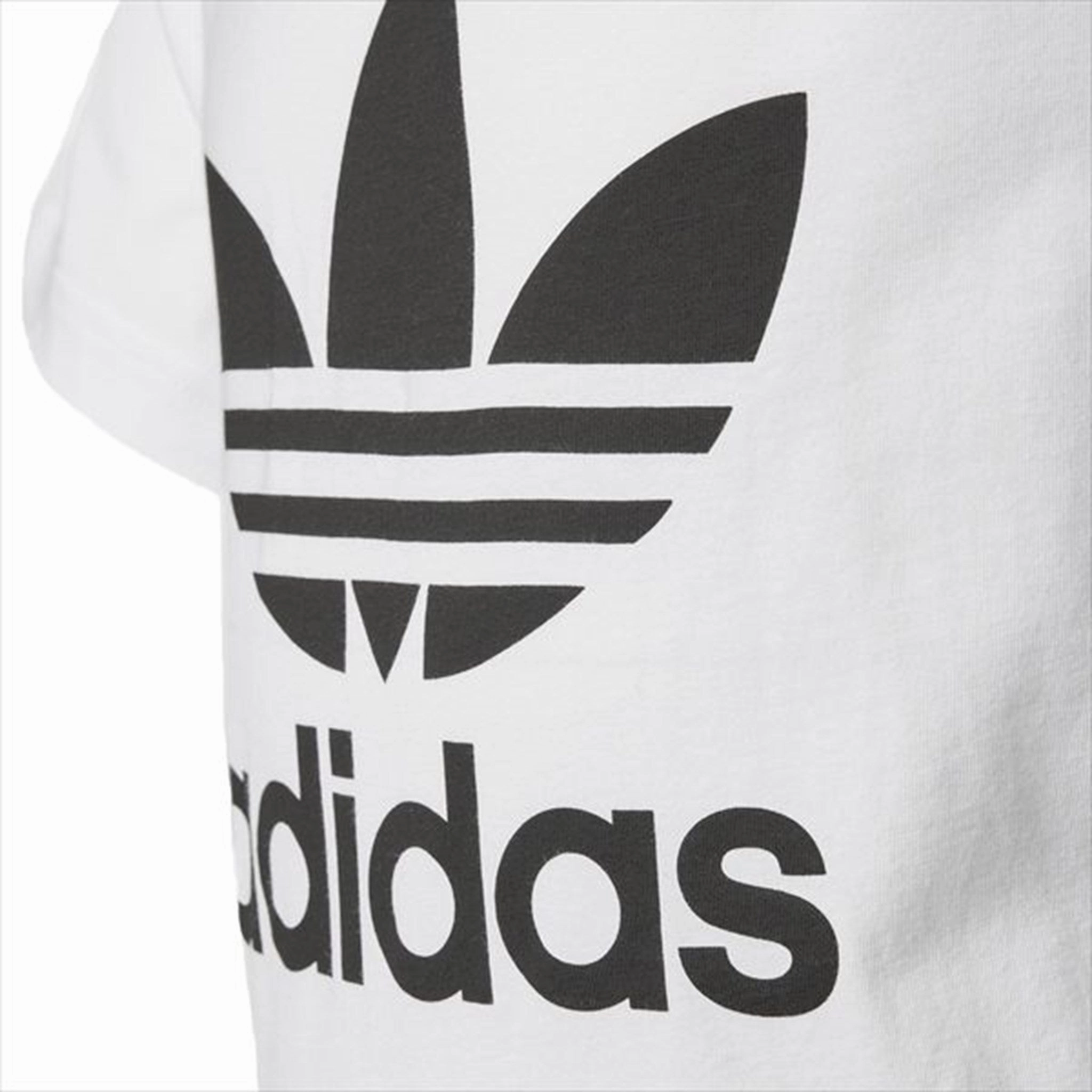adidas Tee White/Black Breathable and Comfortable