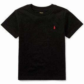 MultipurposeUse Polo Ralph Lauren Boy Short Sleeved T-shirt Black