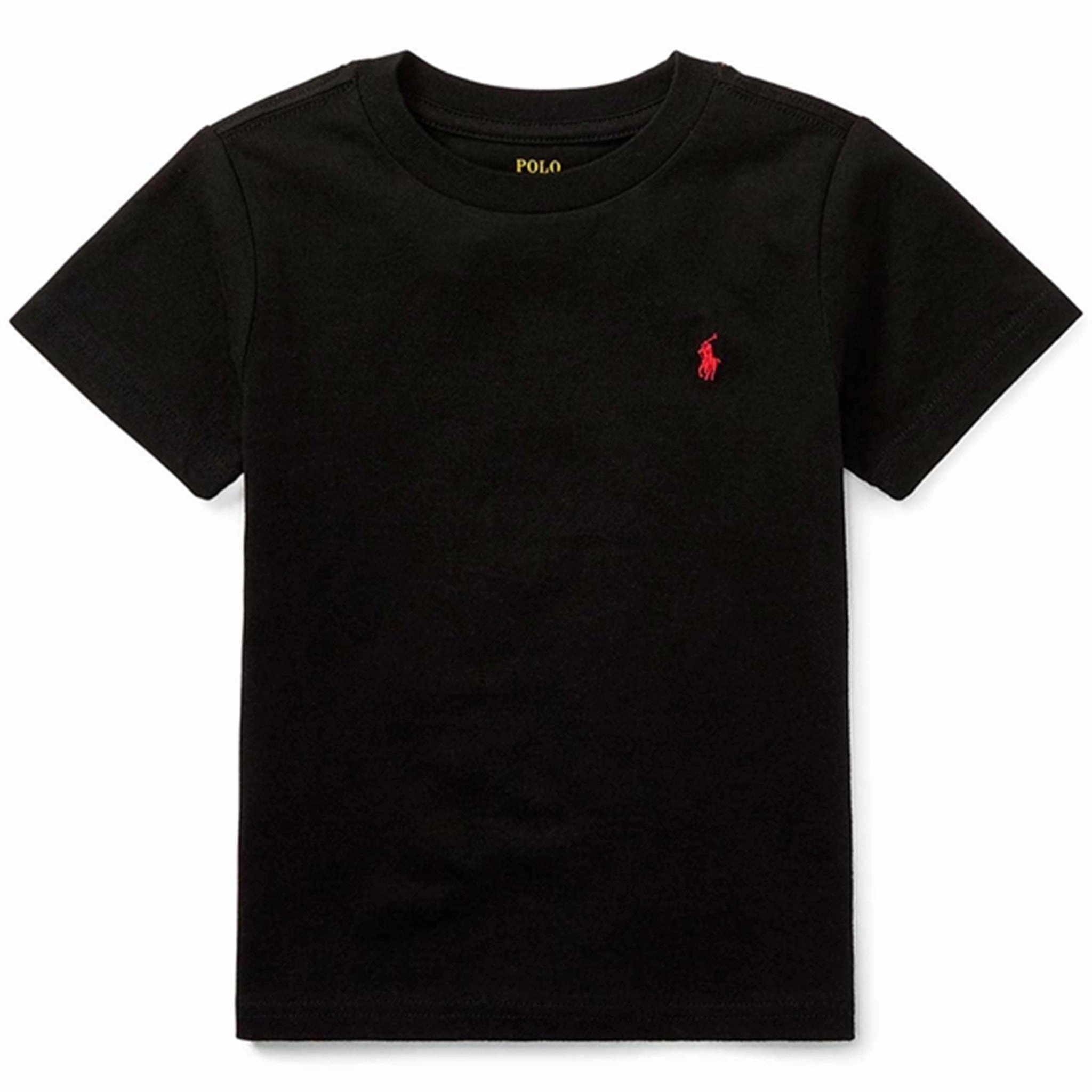 Polo Ralph Lauren Boy Short Sleeved T-shirt Black NonIronTechnology Breathable mesh