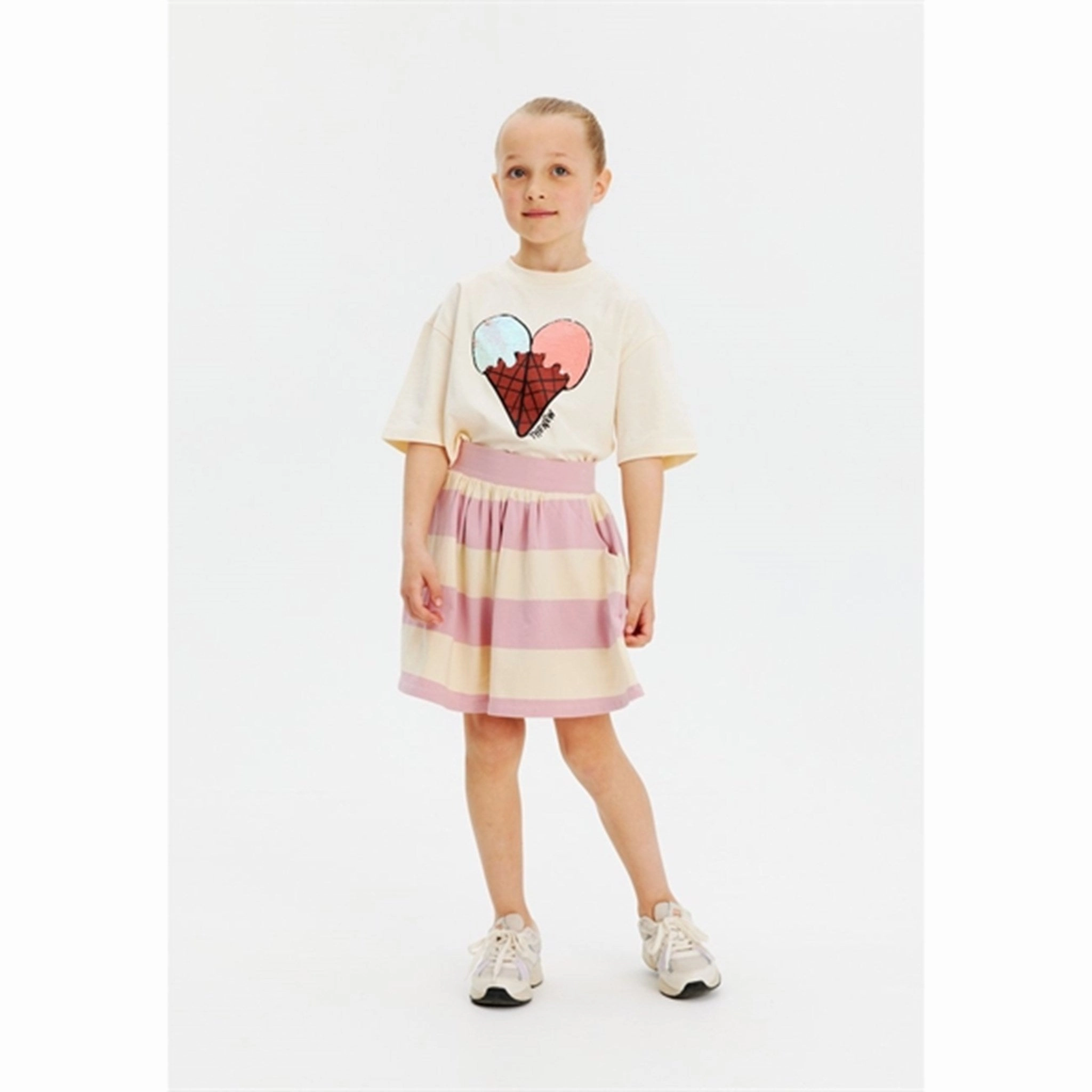 Comfortable and Chic High Density Cotton The New White Swan Jemma OS T-Shirt