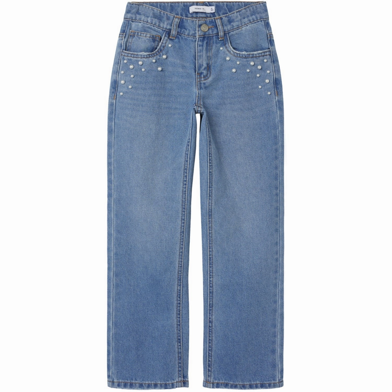 Outdoor Adventure Stylish Secure Closure System Name It Medium Blue Denim Rose Straight Jeans