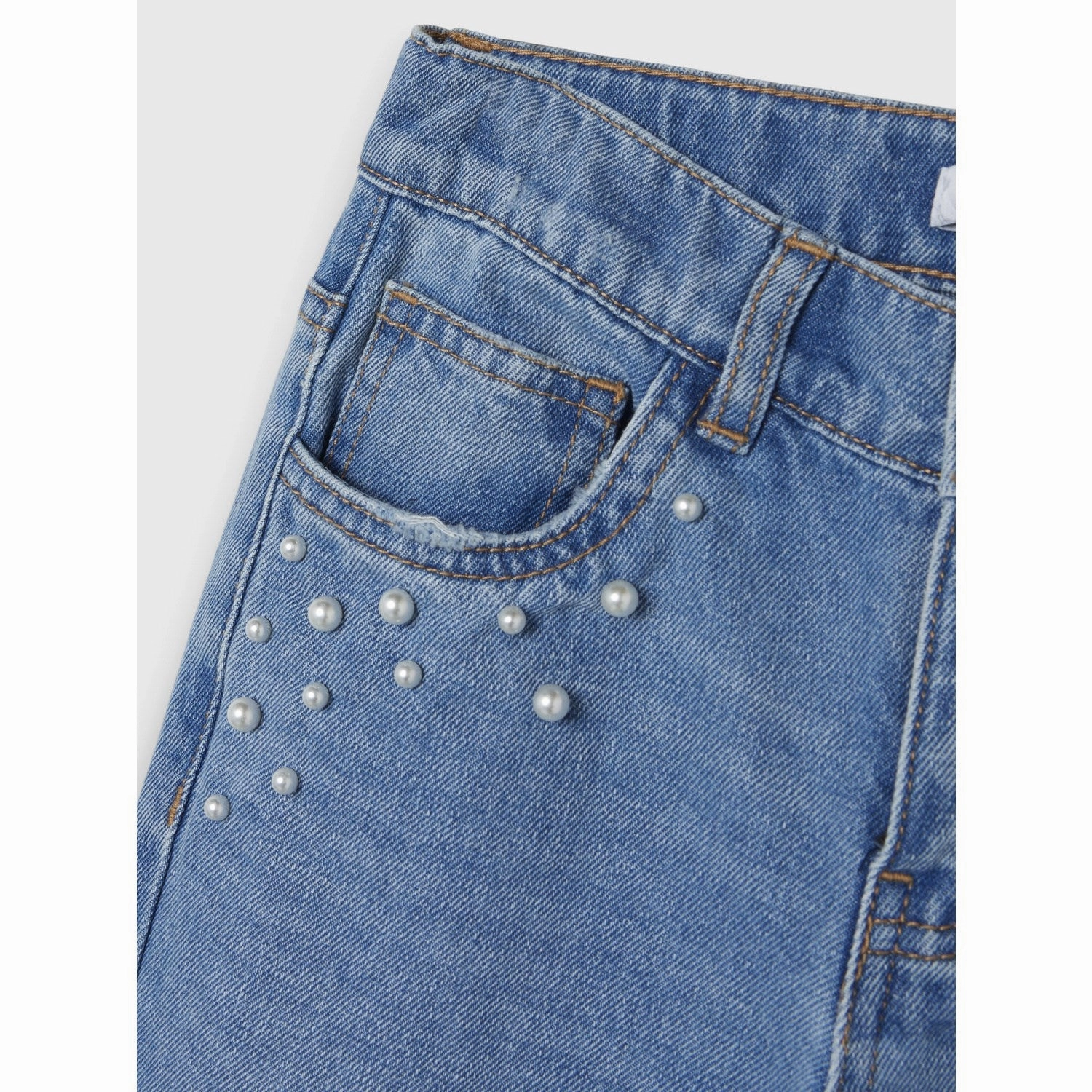 Home Comfort Bold Look Sunny Vibes Name It Medium Blue Denim Rose Straight Jeans