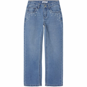 Outdoor Adventure Stylish Secure Closure System Name It Medium Blue Denim Rose Straight Jeans