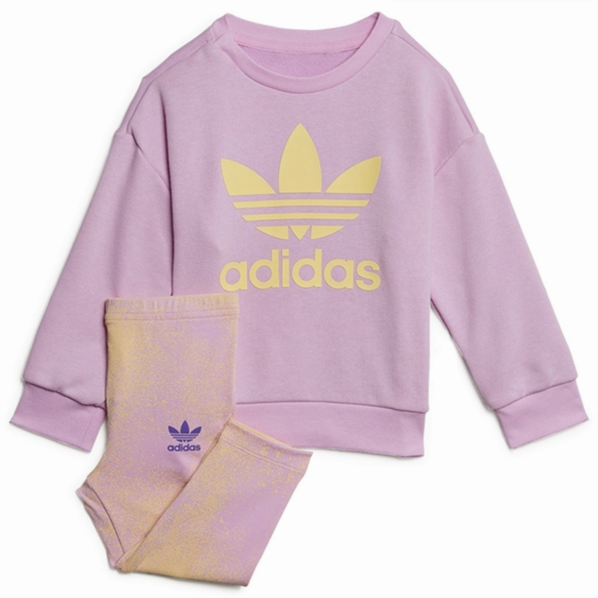 adidas Bliss Lilac Sweat Set HeatRegulating Fibers Suitcase