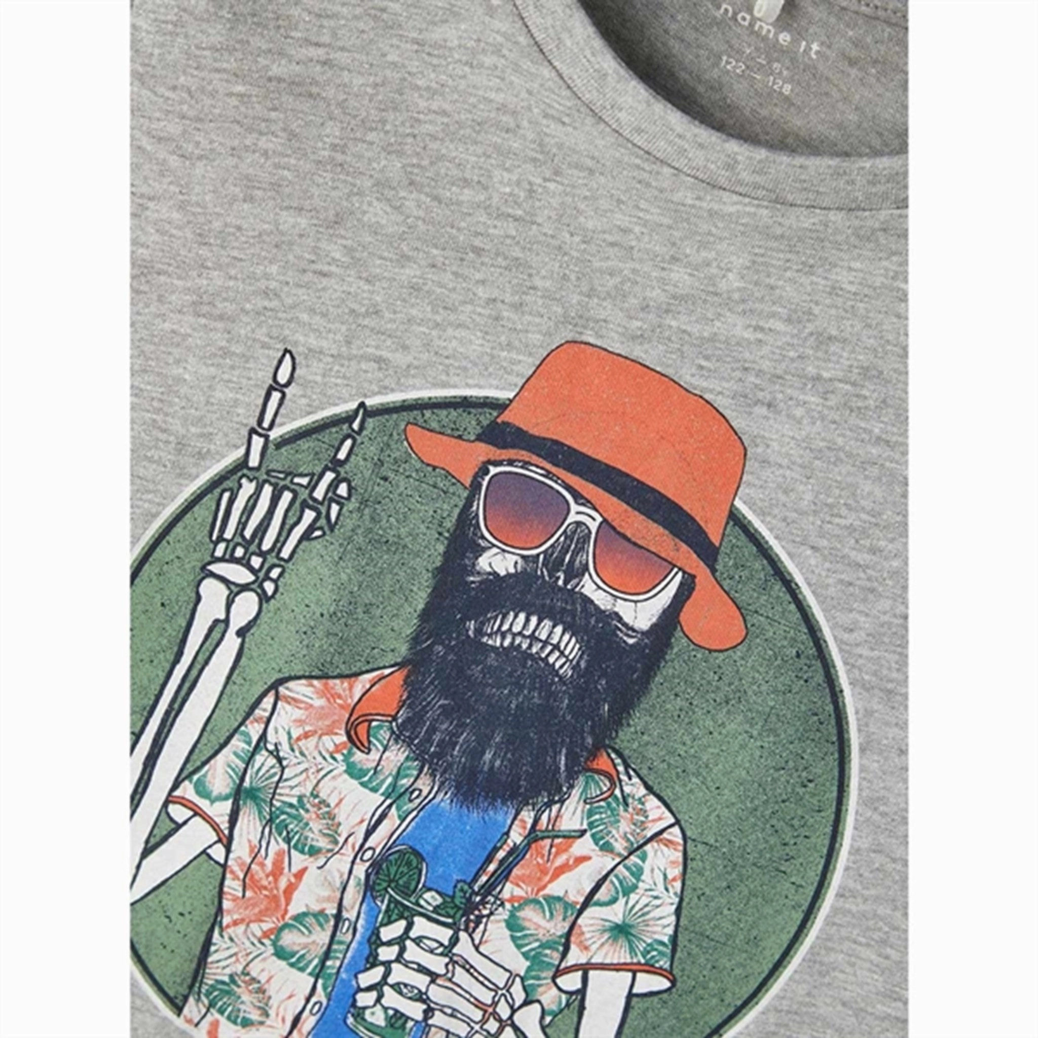 Urban Streetwear Name it Grey Melange Bruno T-Shirt