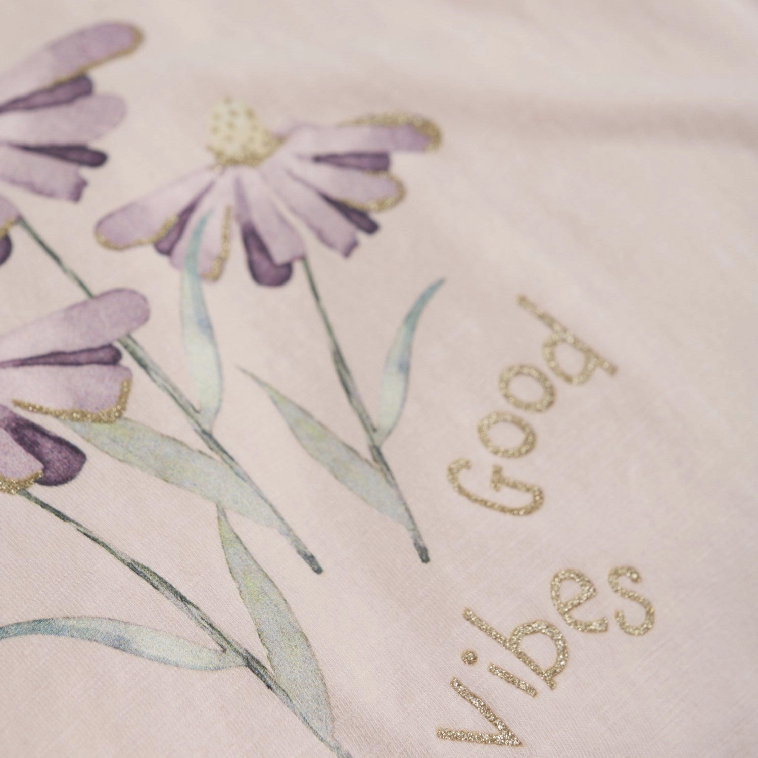 Minymo Peach Whip T-Shirt Contrast Inner Binding Flexible Neckband