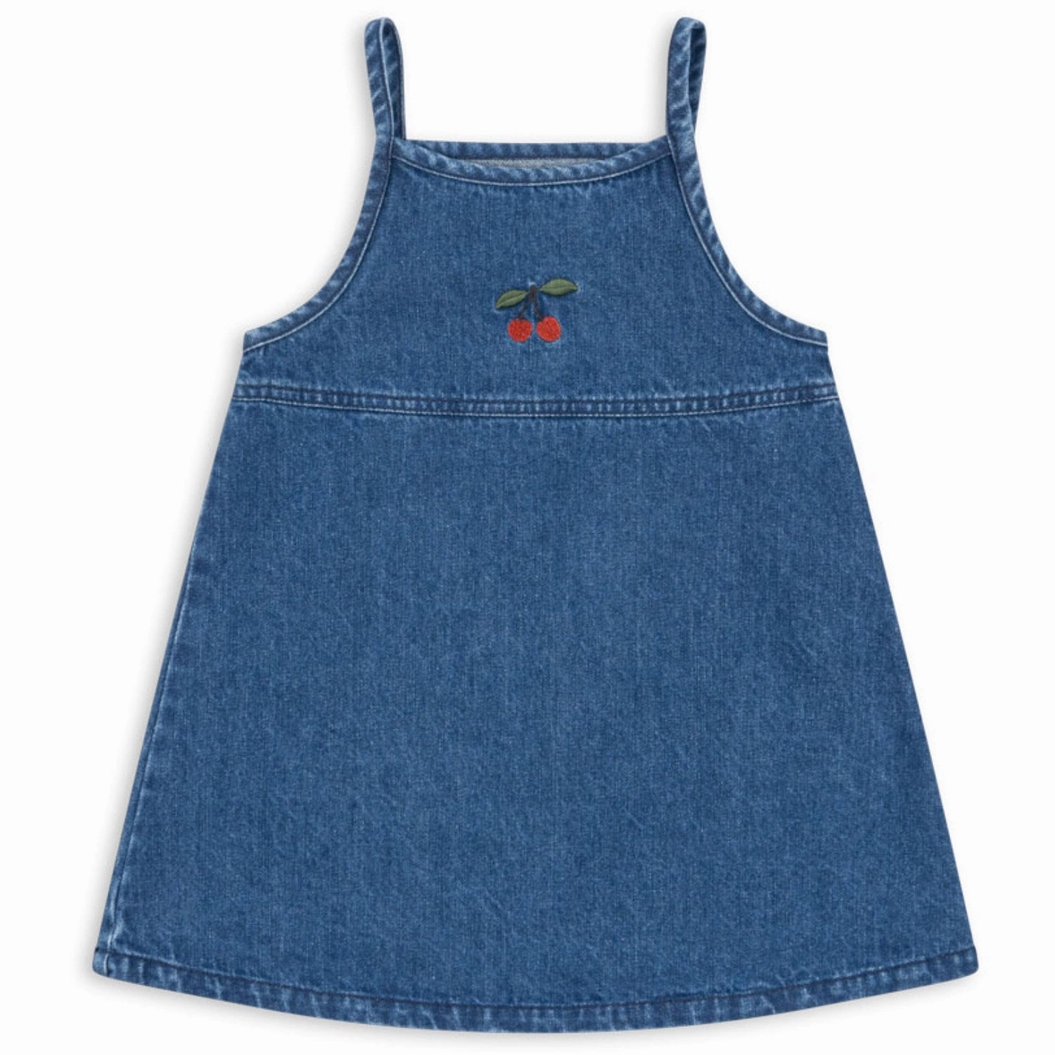 Konges Sl?jd x Luksusbaby Denim Blue Magot Strap Dress GOTS Belt Waist