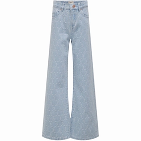 Kids ONLY Light Blue Denim Hope Eliza Wide Leg Denim Jeans Street Essential