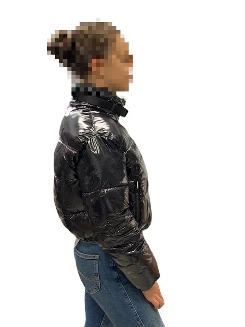 Compression Fit Invicta piumino corto lucido da donna 4431913/D nero