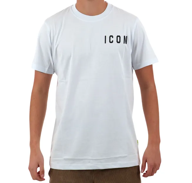 Icon maglietta manica corta da uomo con logo lato cuore ICUS2S5T022 bianco easy to pair City Smart