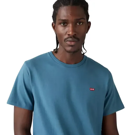 Levi's T-shirt manica corta da uomo Original Little Logo 566050279 avio Elegant and Relaxed Casual Fit
