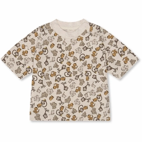 Simple Comfort Multi Directional Stretch That's Mine Jungle Friends Palle Oversized T-Shirt