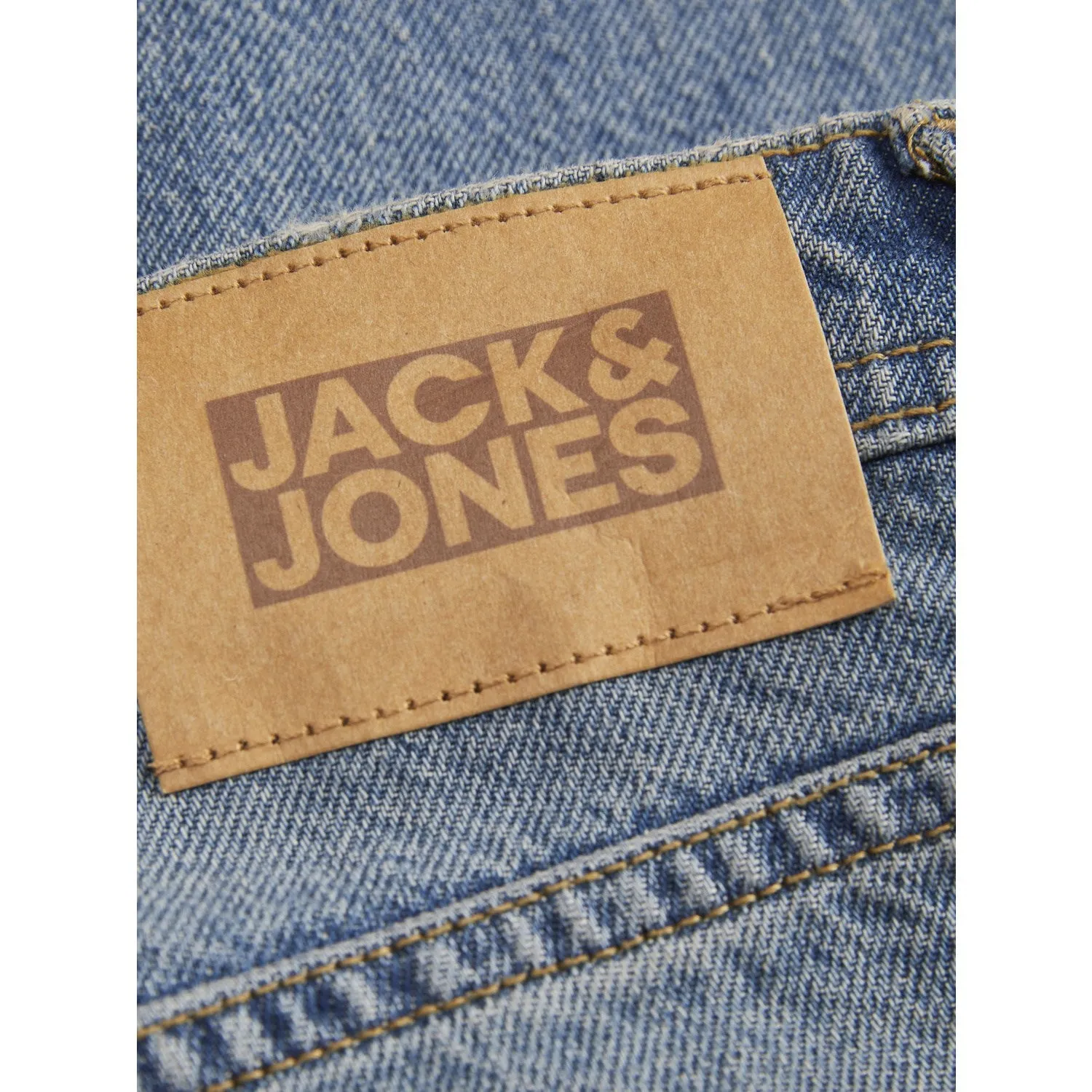Jack & Jones Junior Blue Denim Iron Original Sq 203 Jeans Noos Move With Ease Breathable Minimalist