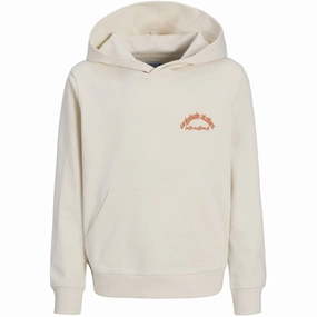 Fashion Smart equestrian wear Jack & Jones Junior Antique White Aros Type Sweat Hoodie Back
