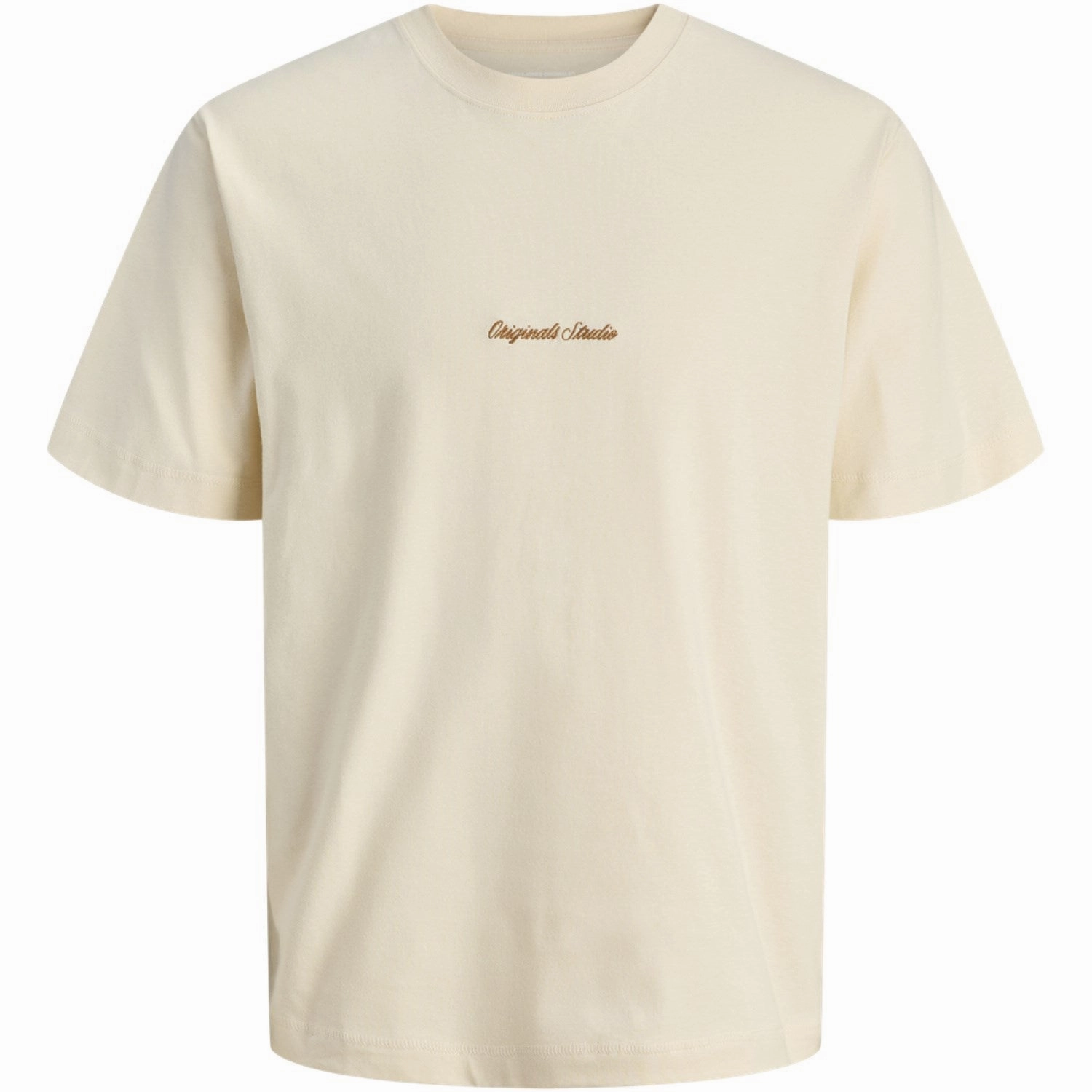 Jack & Jones Junior Antique White Jornorrebro Emb Tee Ss Cn Noos Jnr Flexible Wear Gym clothing