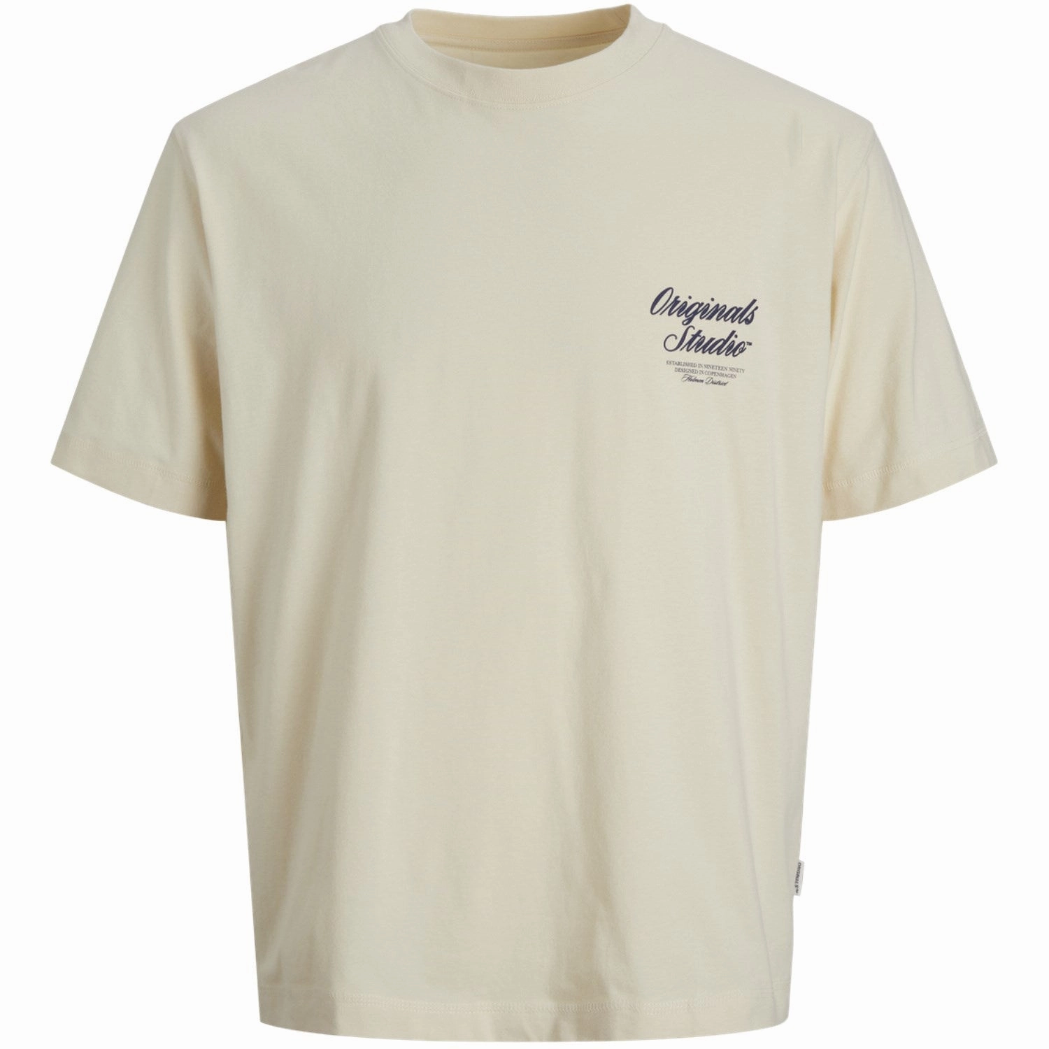 Layered Wear Casual Vibe Wear Jack & Jones Junior Antique White Jornorrebro Typo Tee Ss Crew Neck Sn Jnr