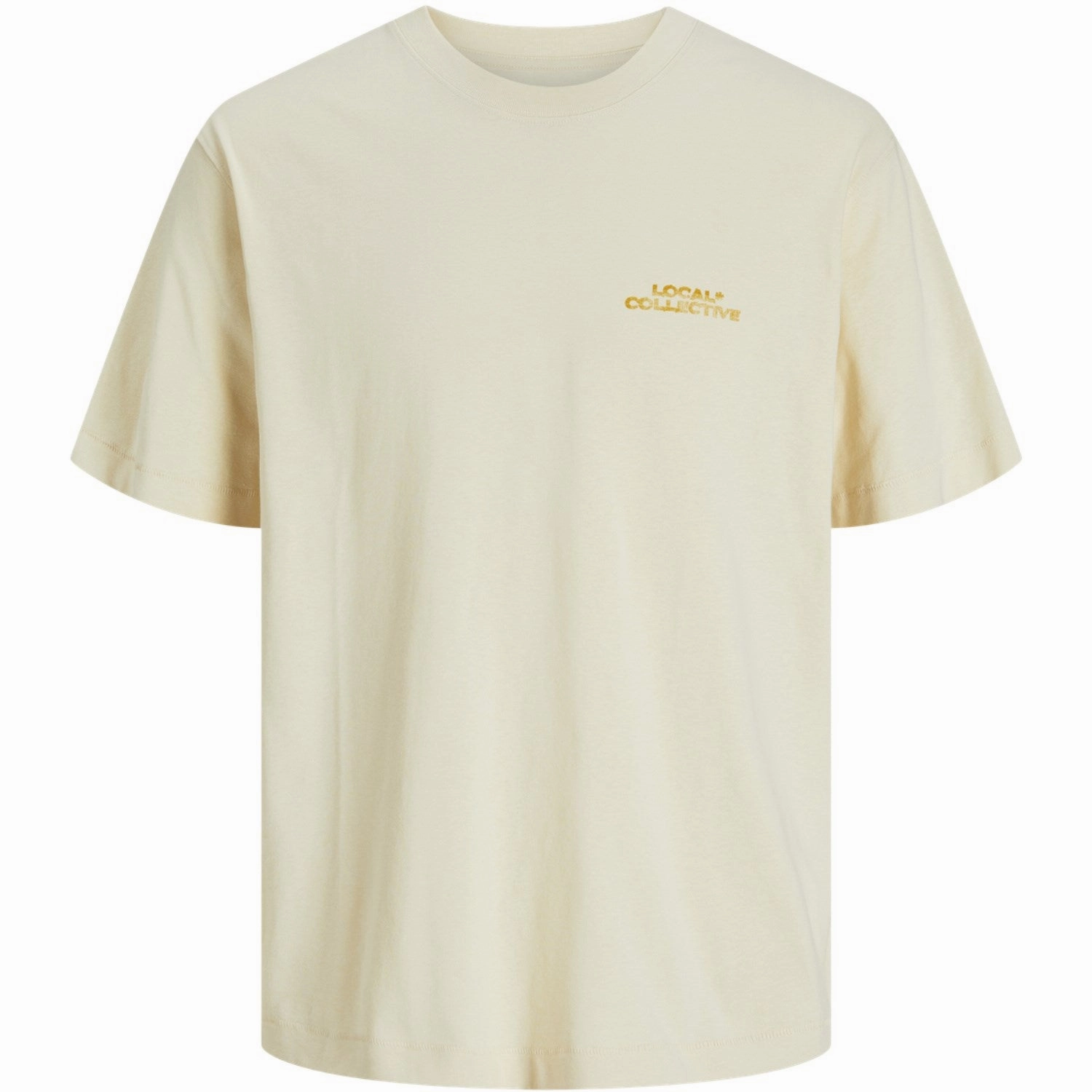 Jack & Jones Junior Antique White Retiro Back T-Shirt Crew Neck Perfect Fit Wear Chill Comfort