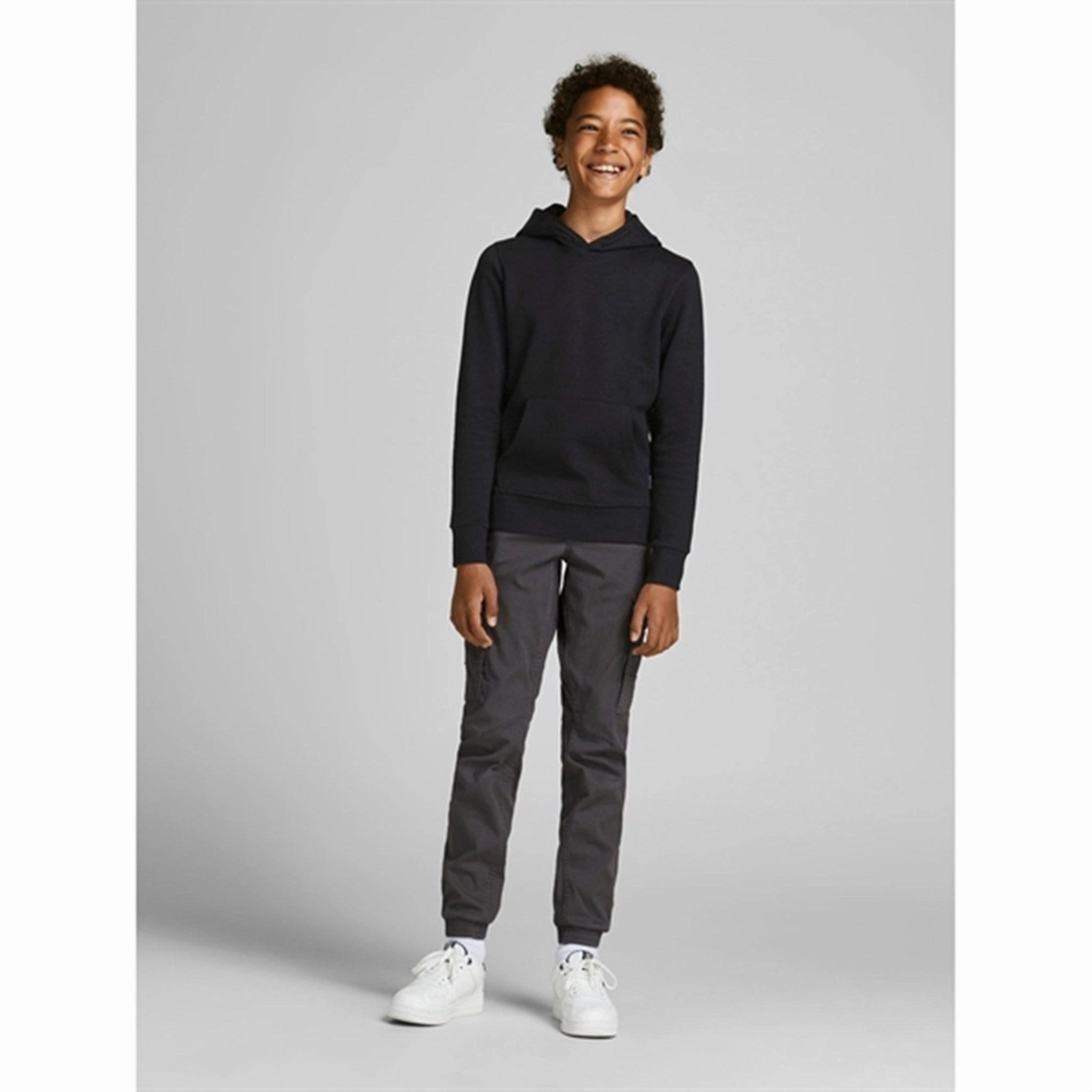 Relaxed Outfit senior option Jack & Jones Junior Black Basic Hoodie Noos