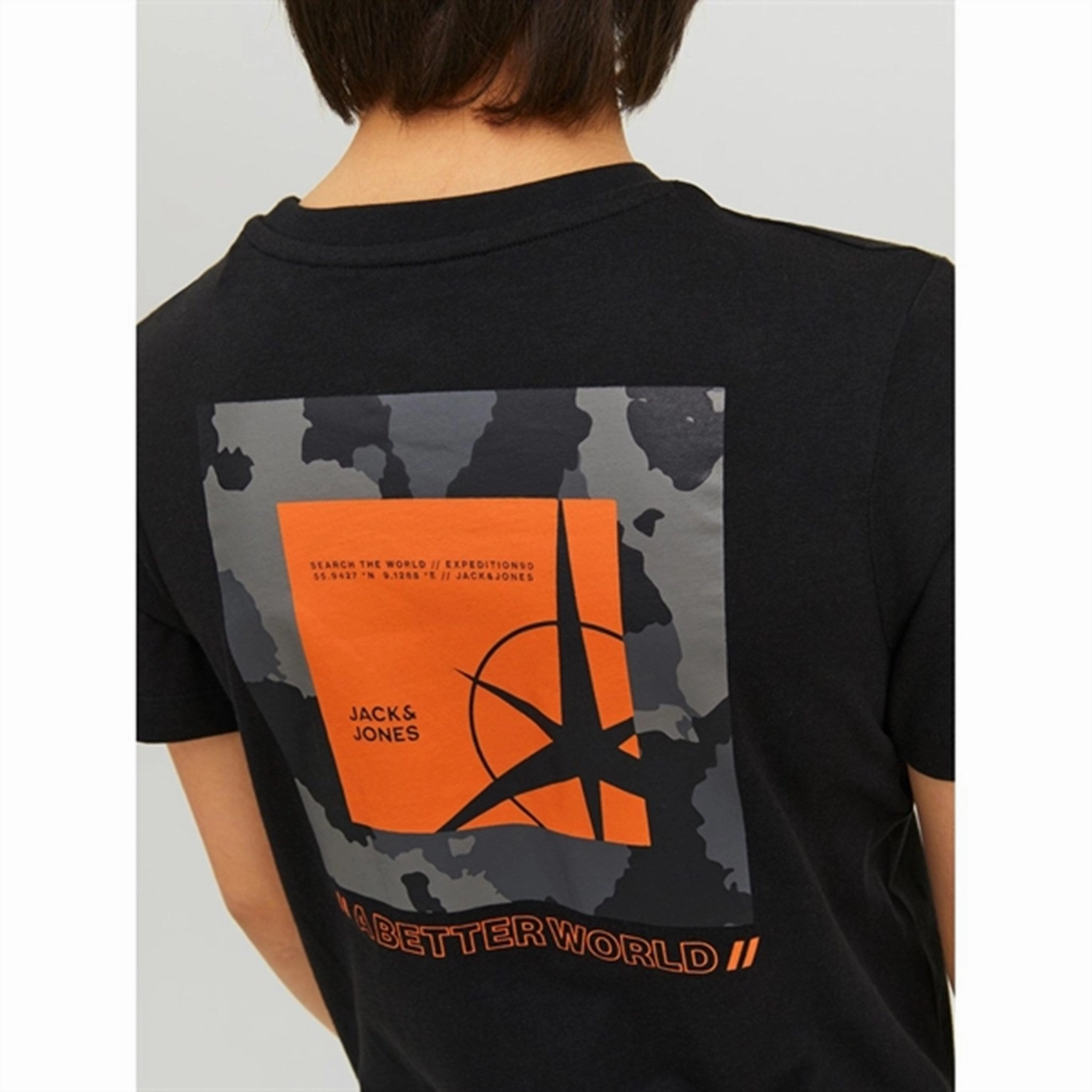 Cozy Design regular but not boring Jack & Jones Junior Black Filo T-Shirt