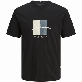 Soft Wearable Jack & Jones Junior Black Frederiksberg Boxscript T-Shirt