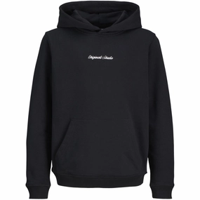 Jack & Jones Junior Black Jornorrebro Emb Sweat Hood Noos Jnr Best Selling