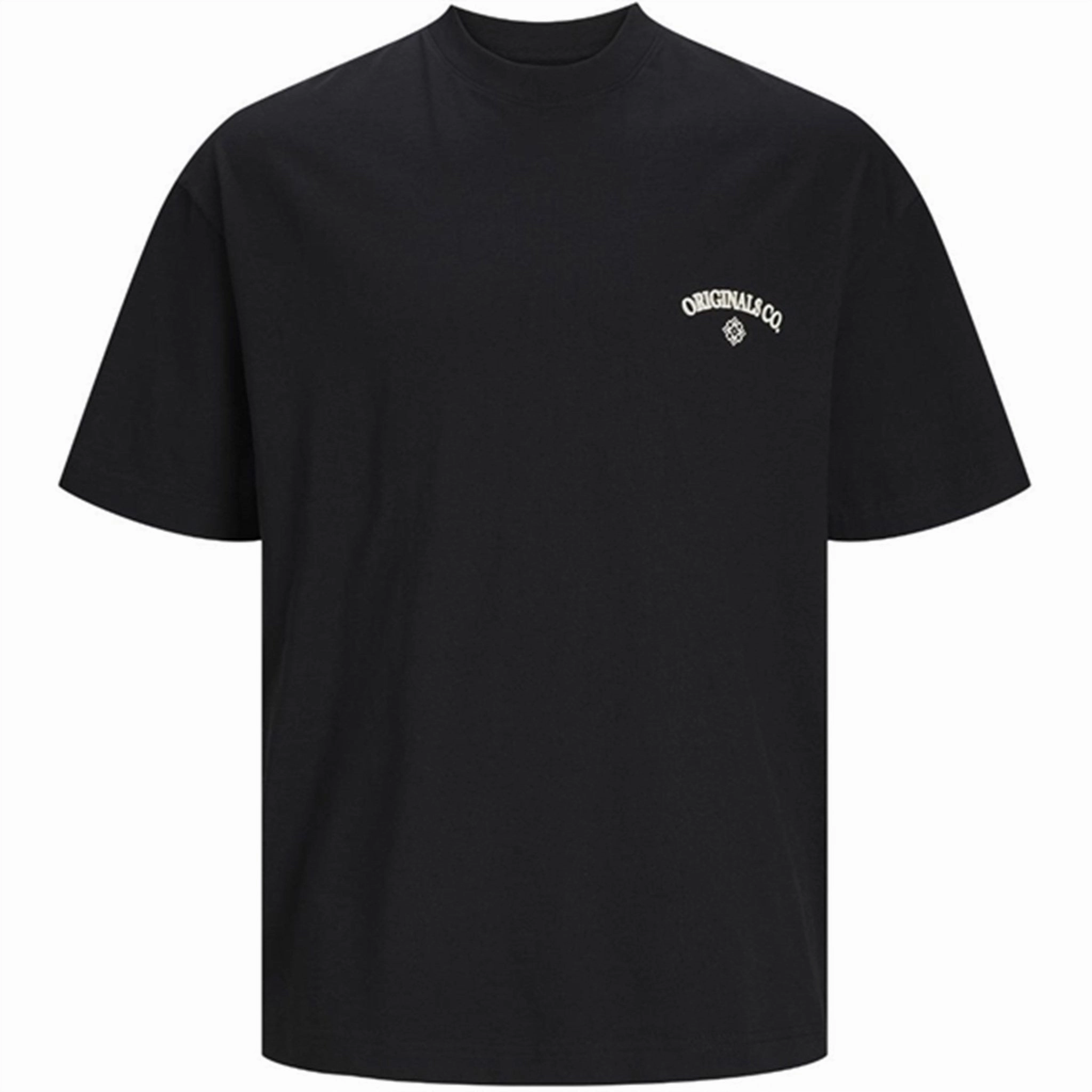 Jack & Jones Junior Black Jorsantorini Back T-Shirt Sports Outfit Geometric Print