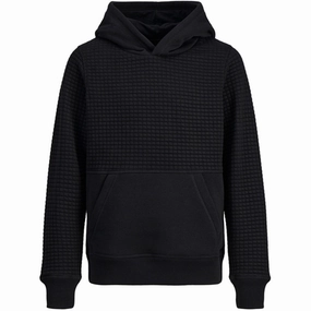 Jack & Jones Junior Black Structure Sweat Hoodie presentation outfit basketball uniform
