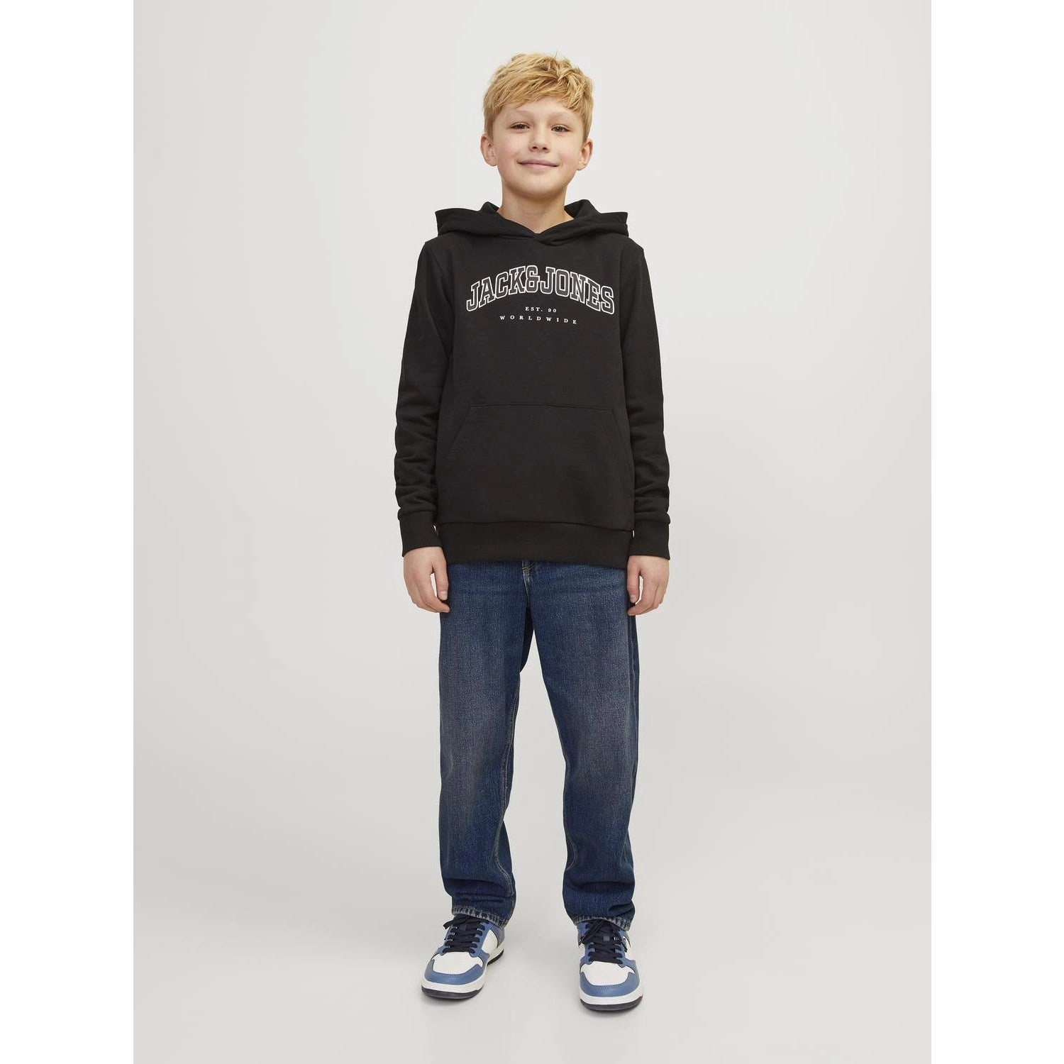 Neutral Lightweight Jack & Jones Junior Blue Denim Chris Original Jeans Mf 993 Noos