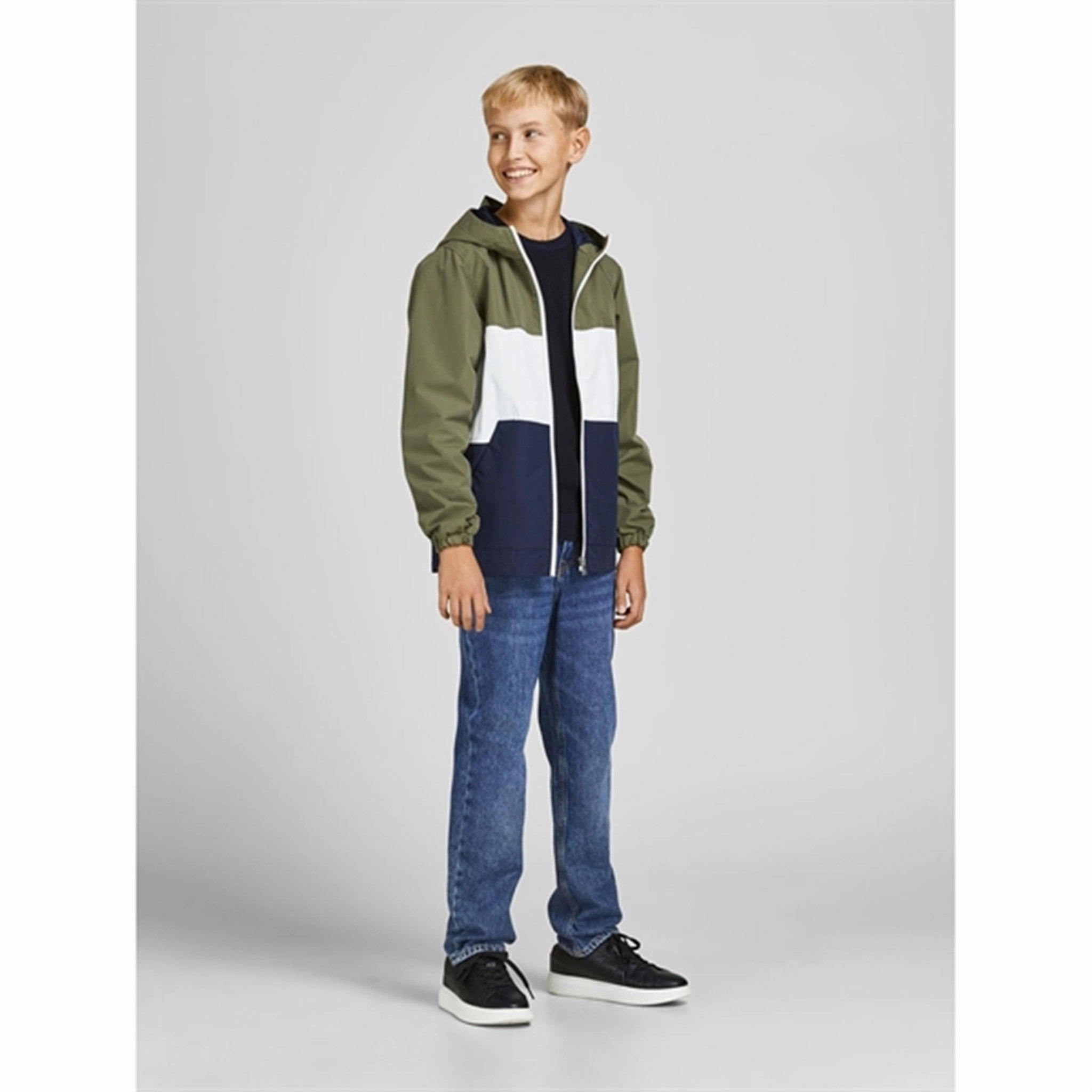 Match With All Jack & Jones Junior Blue Denim Original Clark Jeans 123 Noos