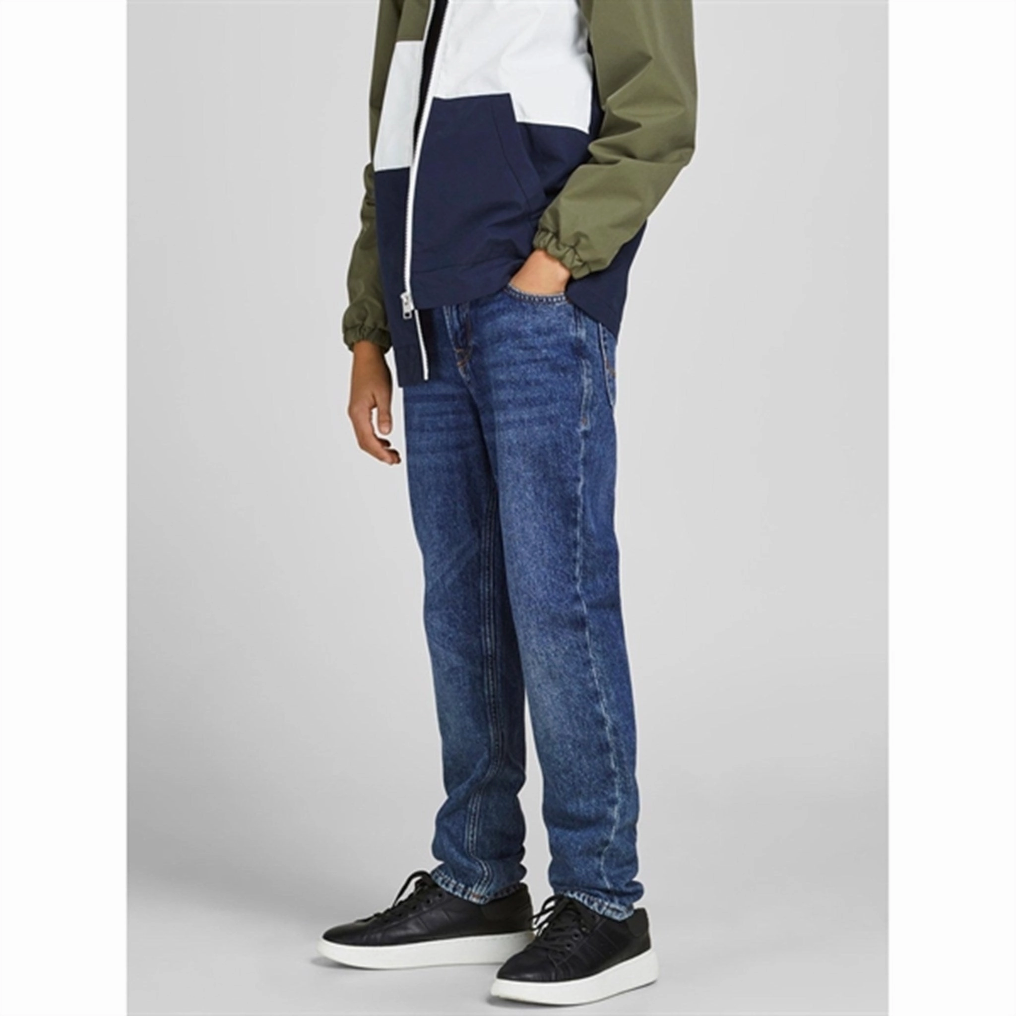 Neutral Look Jack & Jones Junior Blue Denim Original Clark Jeans 123 Noos