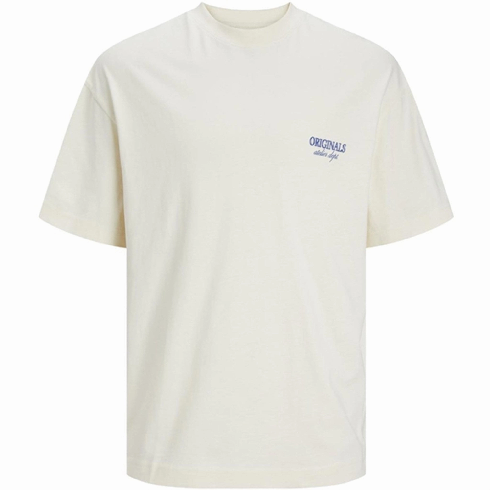 Breathable Yarn Composition Jack & Jones Junior Buttercream Jorsantorini Back T-Shirt