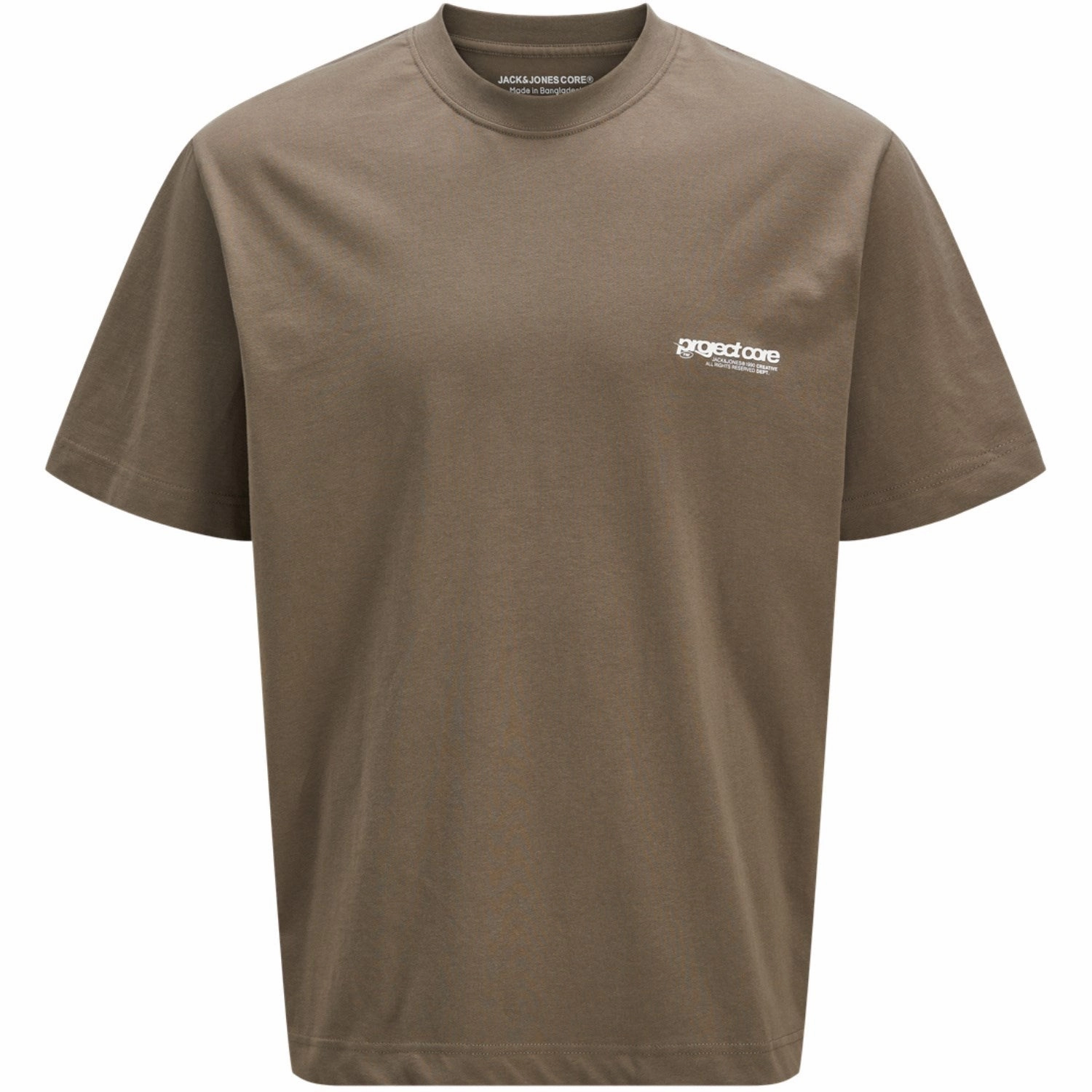 Jack & Jones Junior Chocolate Chip Union Back Print T-Shirt Crew Neck Classic Smart