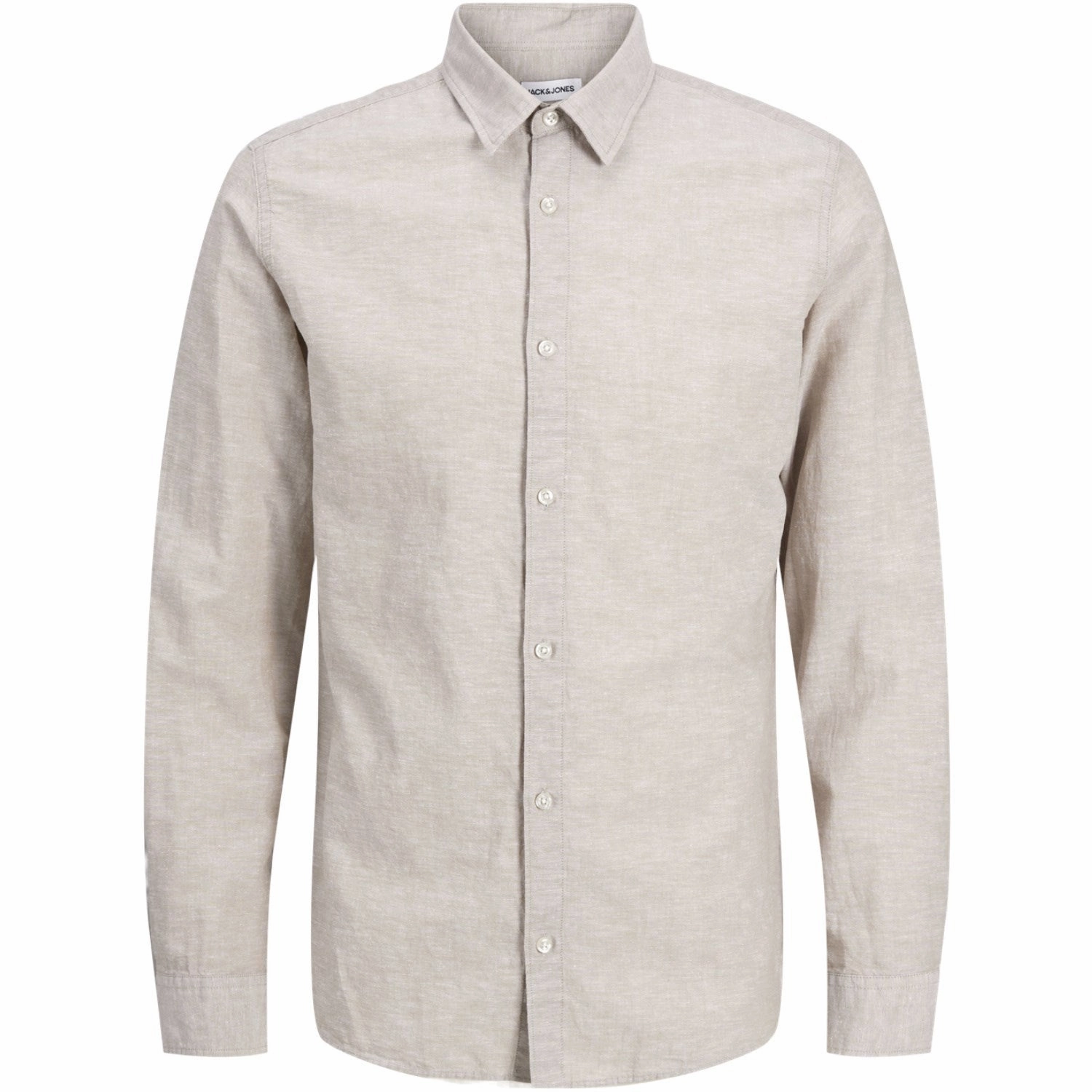 Flex Fit Collar Casual Wear Jack & Jones Junior Crockery Breeze Linen Blend Shirt