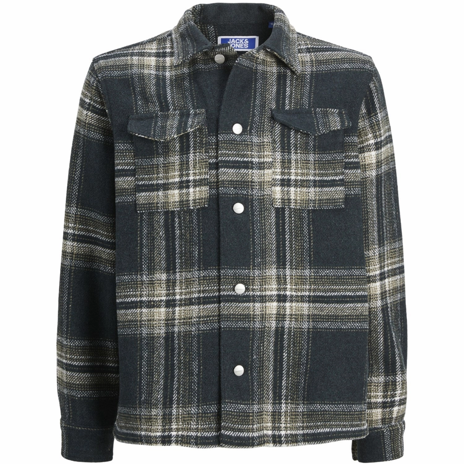 Jack & Jones Junior Forest River Jorvesterbro Check Overshirt Static Dissipating Fiber Autumn Look