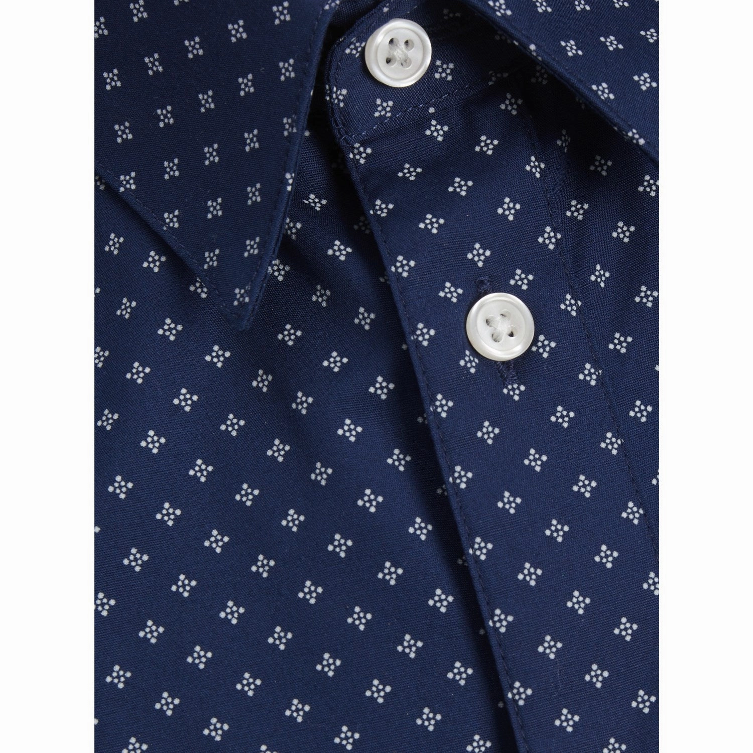 Compact Fold Design Smooth zipper closure Jack & Jones Junior Medieval Blue Axel Print Shirt