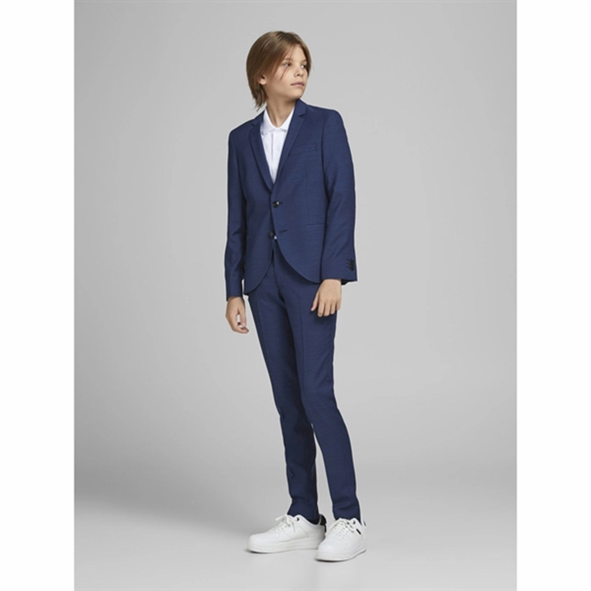 Jack & Jones Junior Medieval Blue Solaris Blazer Noos Business Comfort Sharp Layering
