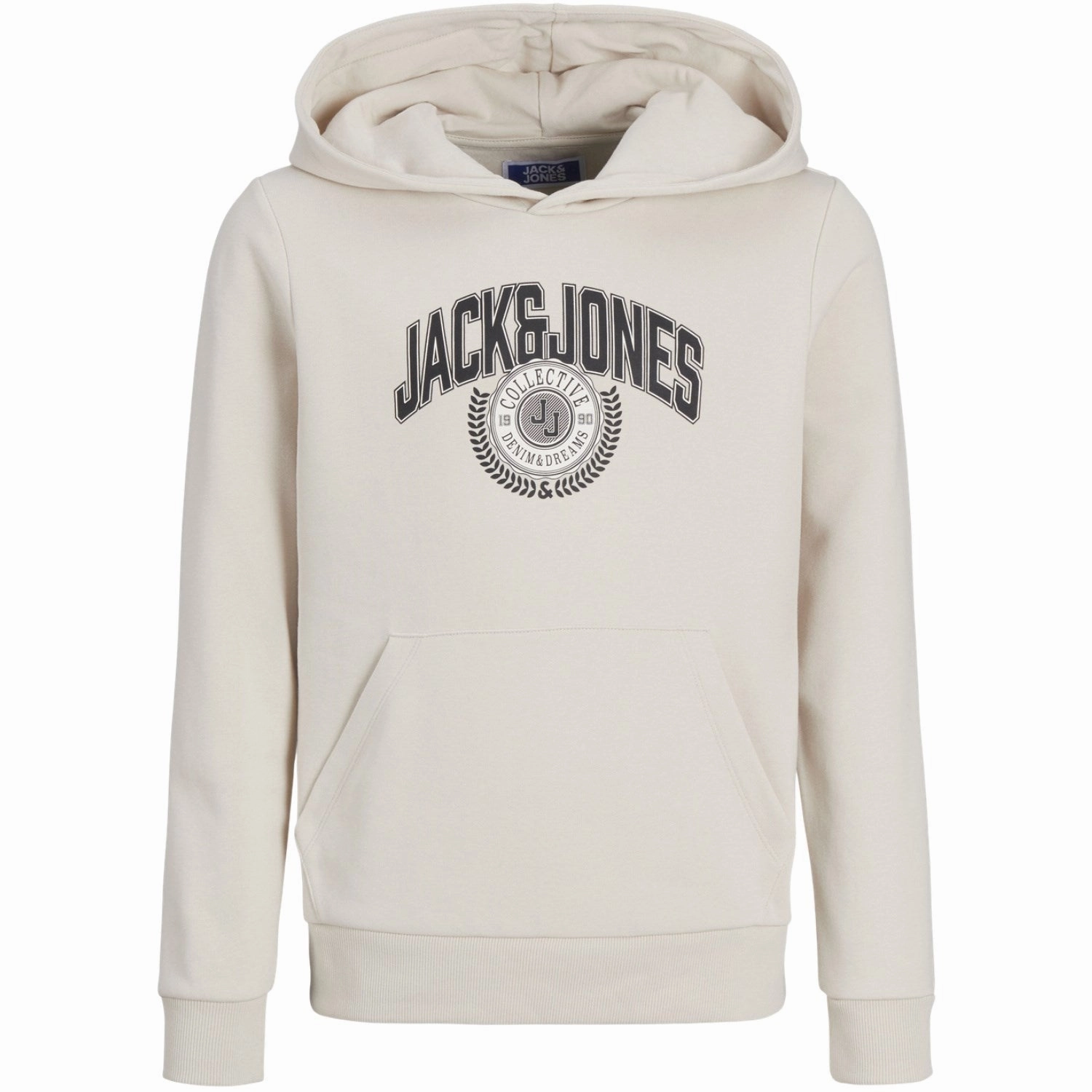 Trendy Piece Jack & Jones Junior Moonbeam Kam Varsity Branding Sweat Hoodie