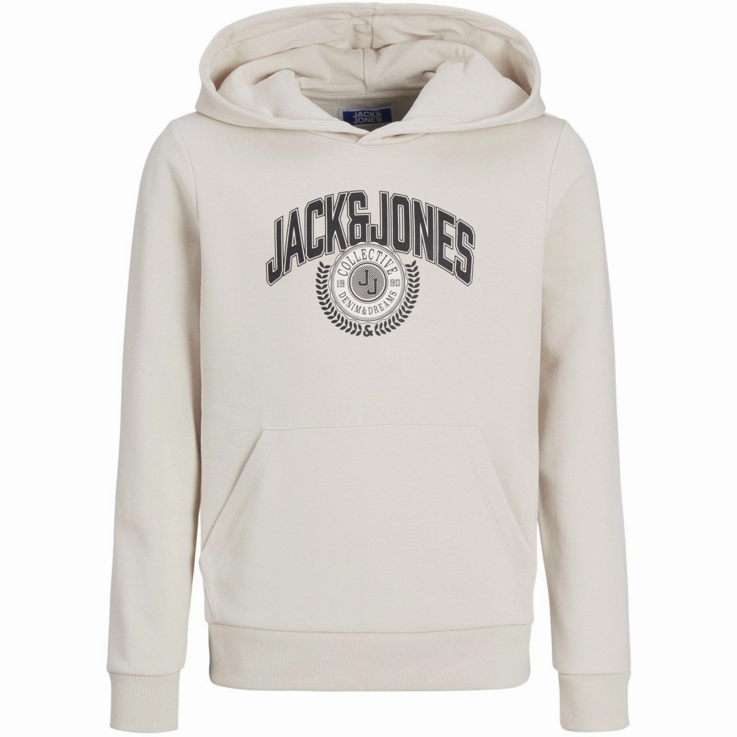 Jack & Jones Junior Moonbeam Kam Varsity Branding Sweat Hoodie Buffalo like