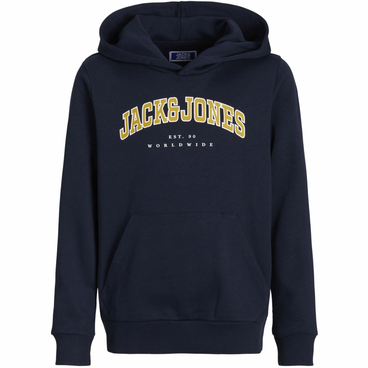 Jack & Jones Junior Navy Blazer caleb Varsity Sweat Hoodie Noos Pearl details
