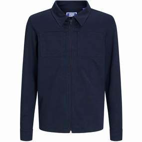 Jack & Jones Junior Navy Blazer Cooper Zip Blazer Smart Look Wear Sharp Design