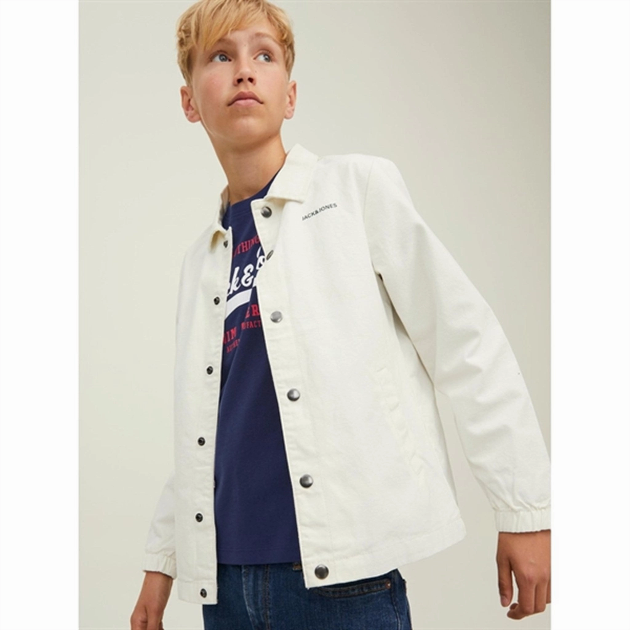 Modern Layer Jack & Jones Junior Navy Blazer Logo T-Shirt Noos