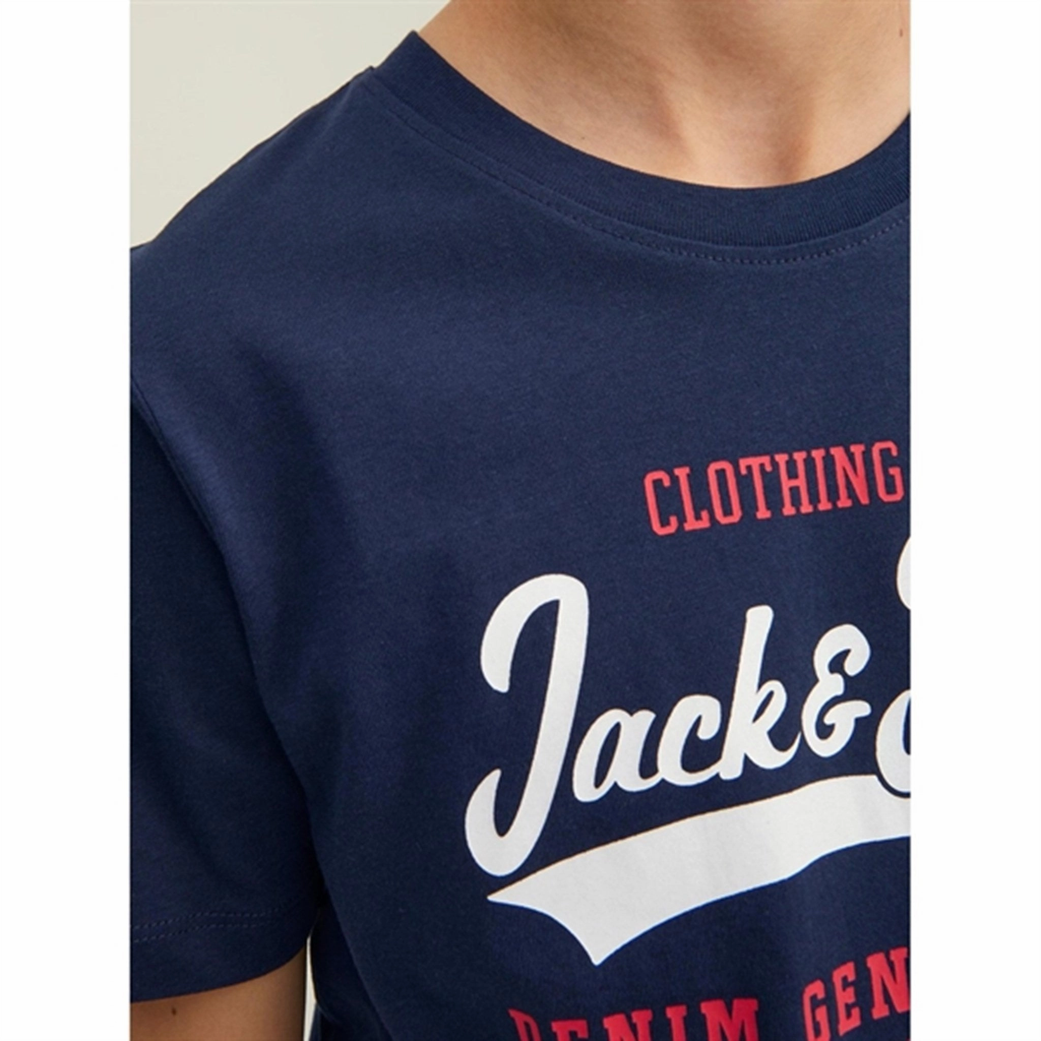 Functional Wearable Jack & Jones Junior Navy Blazer Logo T-Shirt Noos