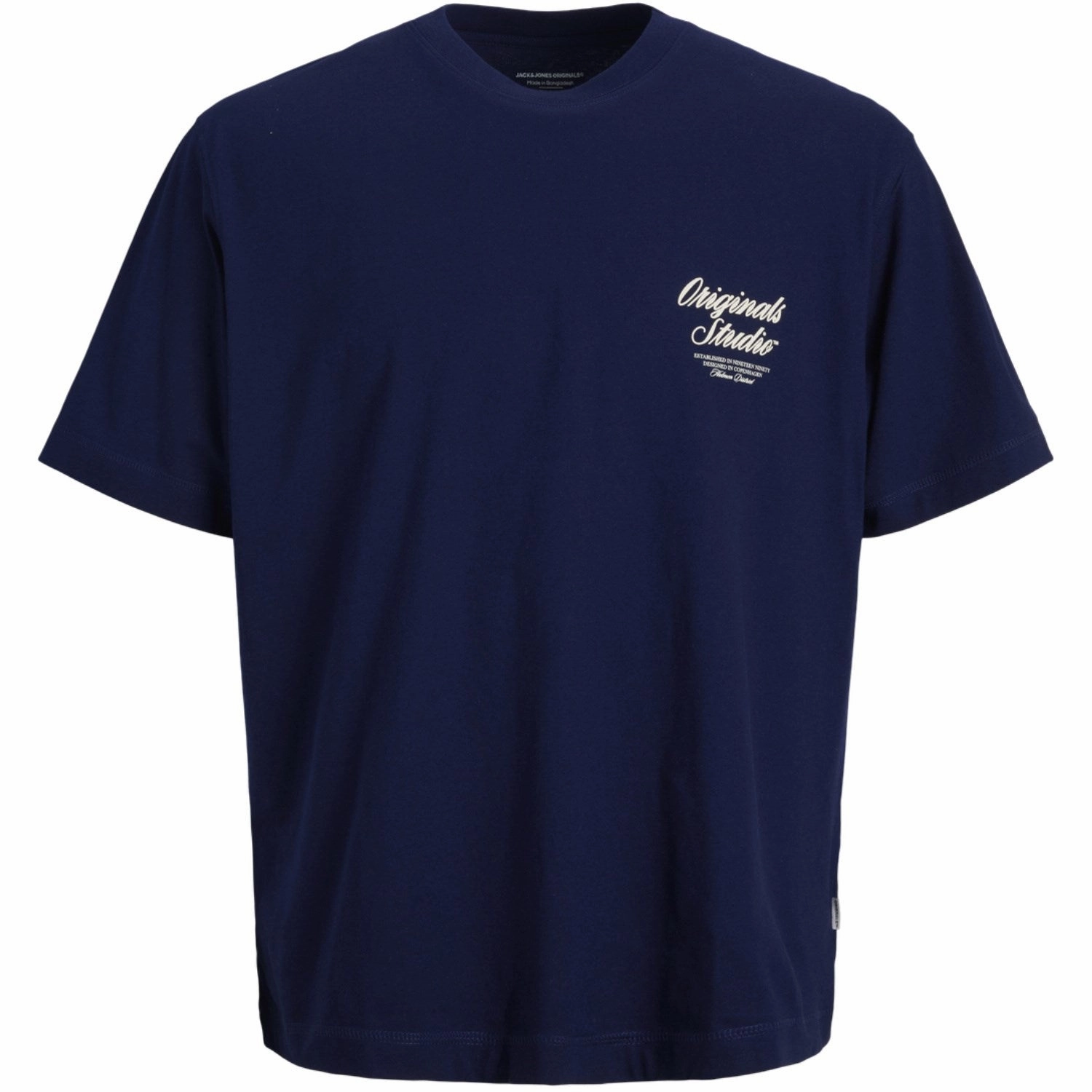 Jack & Jones Junior Ocean Cavern Jornorrebro Typo Tee Ss Crew Neck Sn Jnr Tubular Knit Structure Breathable Fit Wear