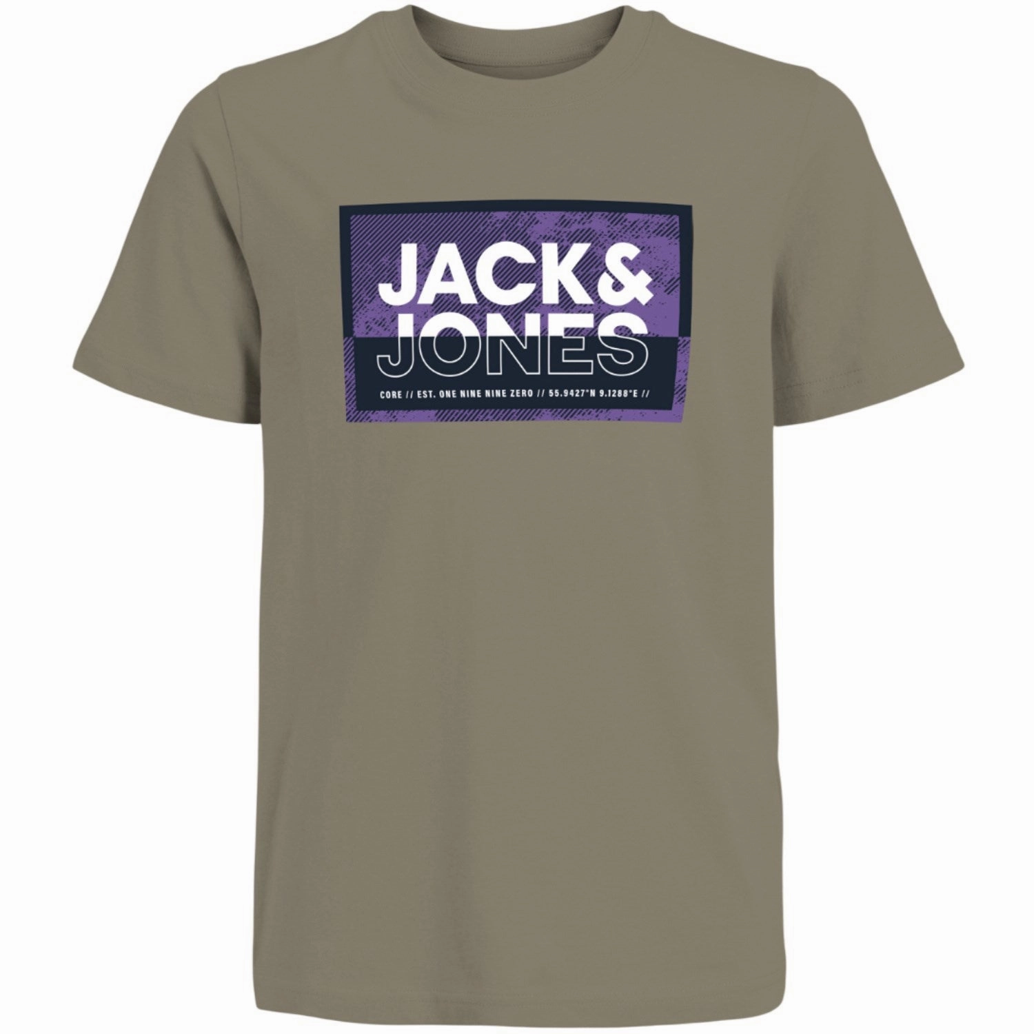 Casual Outfit Jack & Jones Junior Silver Sage Cologan T-Shirt Crew Neck
