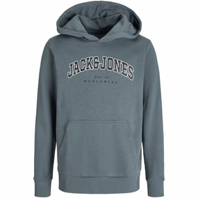 Jack & Jones Junior Stormy Weather Jjecaleb Varsity Sweat Hood Noos Jnr Reinforced Elbows